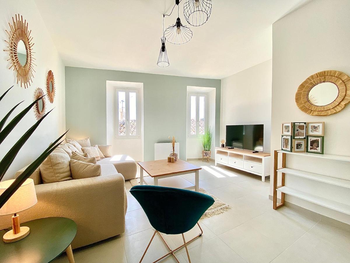Montee Fleurie Apartment Menton Bagian luar foto