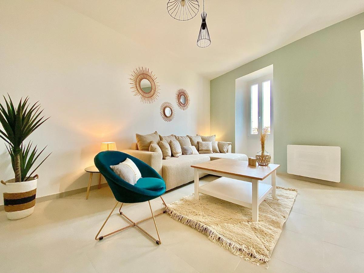 Montee Fleurie Apartment Menton Bagian luar foto