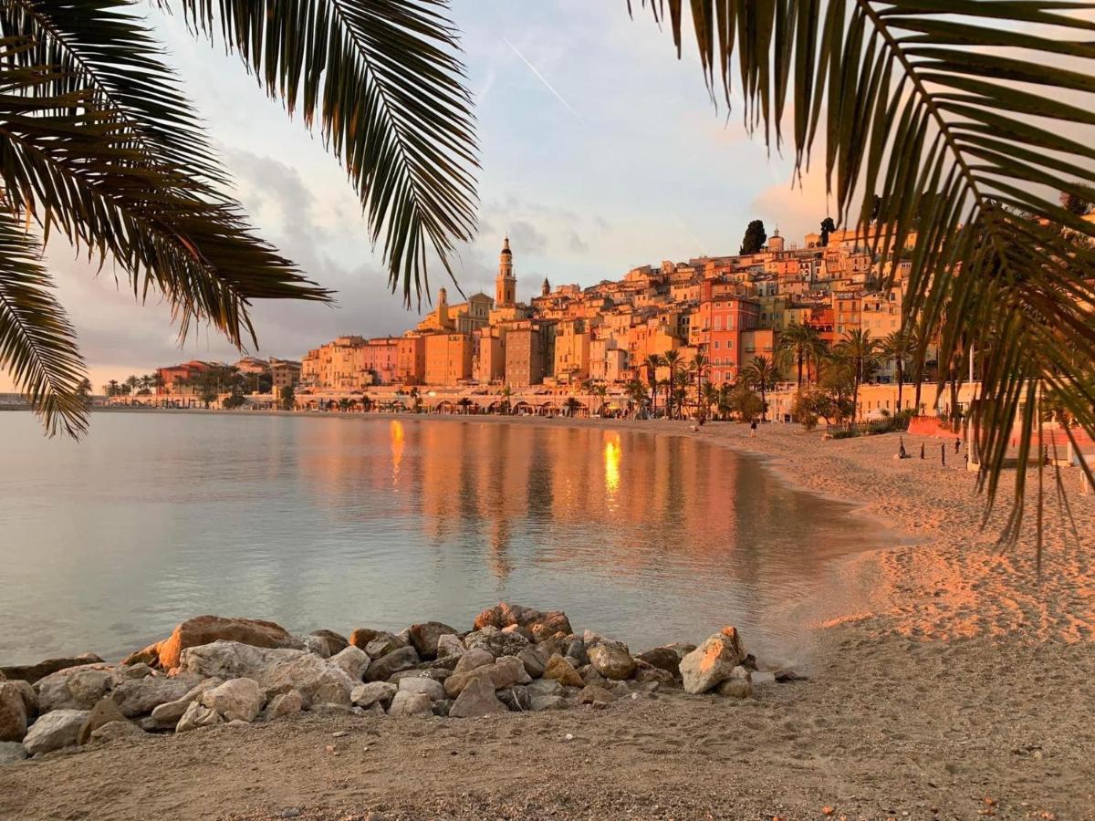 Montee Fleurie Apartment Menton Bagian luar foto
